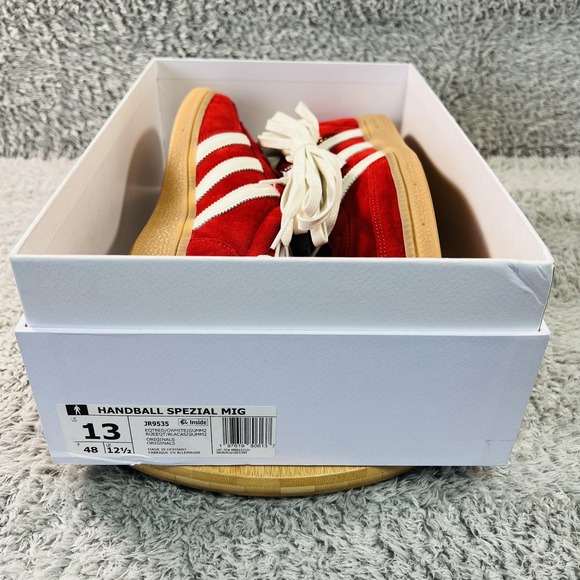 Adidas Handball Spezial MIG Shoes Mens 13 Red Luxury Suede Gum Germany Limited main image 8